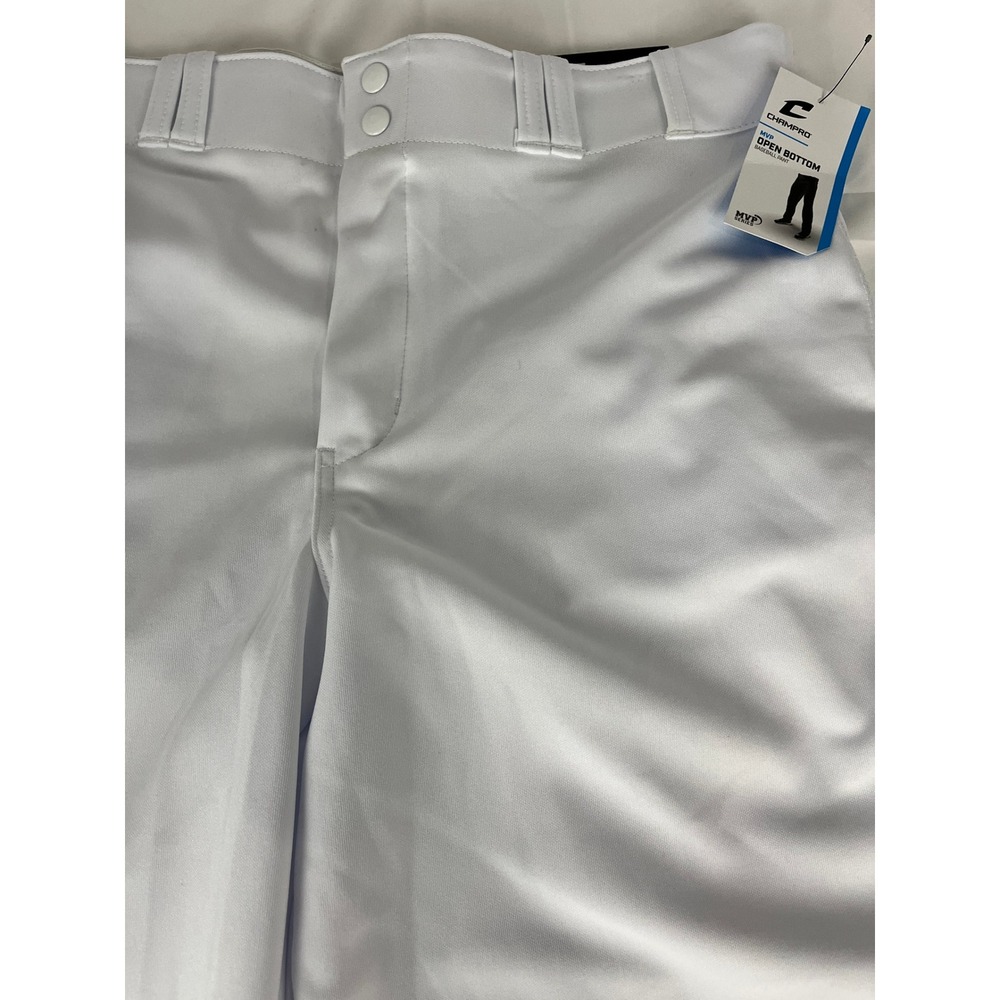 Champro‎ Open Bottom Adult Large Baseball Pants New With Tags White Athletic